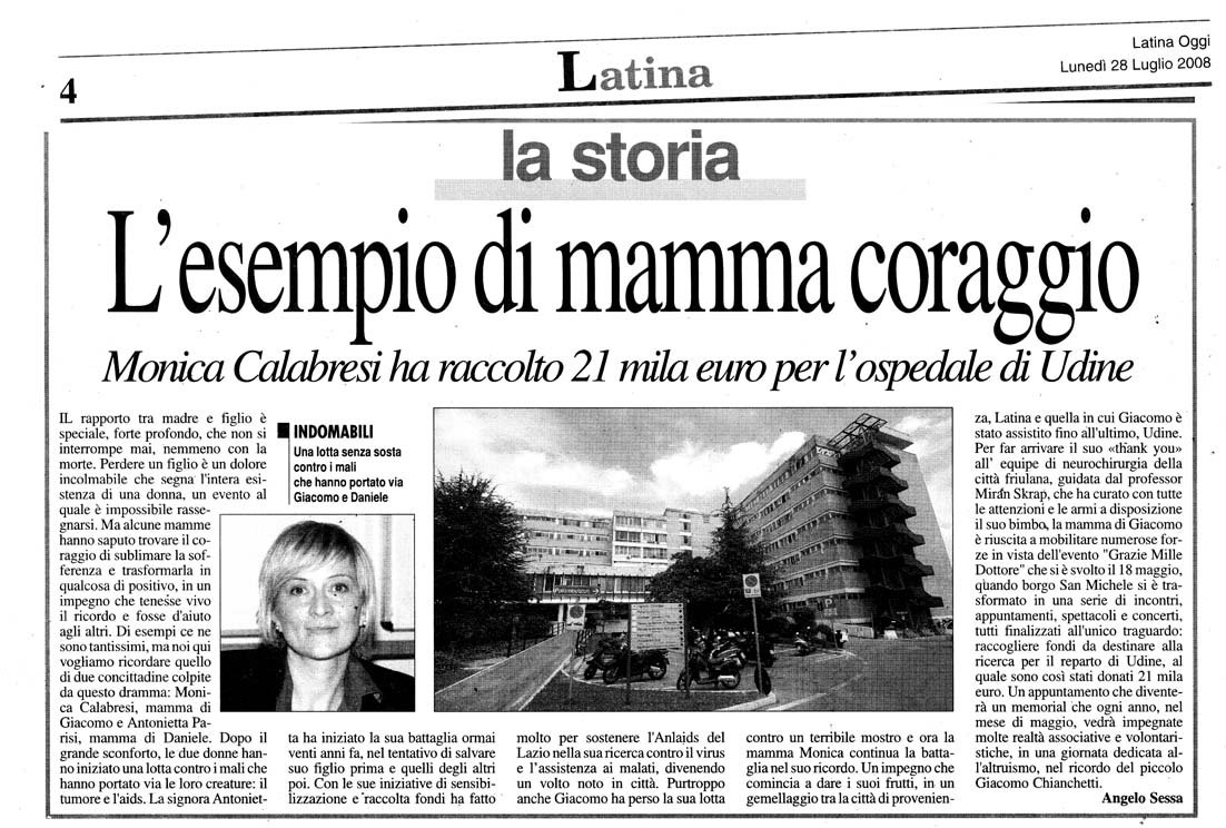 Latina Oggi 28.07.2008 Rassegna stampa sanita' provincia Latina Ordine Medici Latina