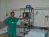 Giampaolo Costa nella sala di endoscopia