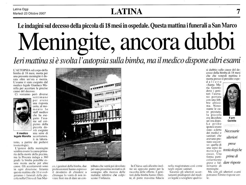 Latina Oggi 23.10.2007 Rassegna stampa sanita' provincia Latina Ordine Medici Latina